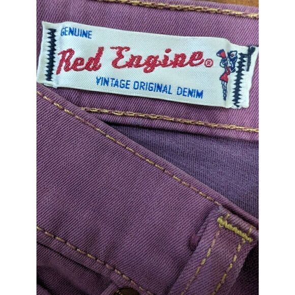 Red Engine Vintage Cayenne Low Rise Skinny Lavender Stretch Demin Women's Size 2 - Picture 4 of 12